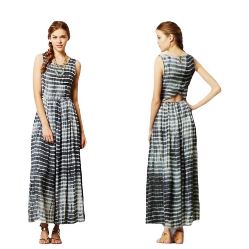 Anthropologie Neuw Shibori Maxi Dress